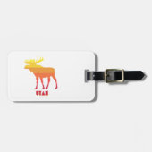 Étiquette À Bagage Utah Moose (Devant horizontal)