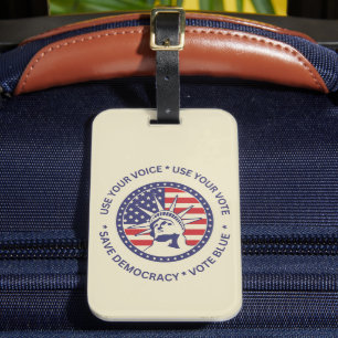 Étiquette À Bagage Utiliser Votre Vote Badge De Liberté Patriotique