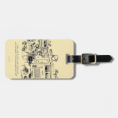 Étiquette À Bagage Vacances de famille (Devant horizontal)