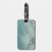 Étiquette À Bagage Vacances de ski de chiot (Dos Vertical)