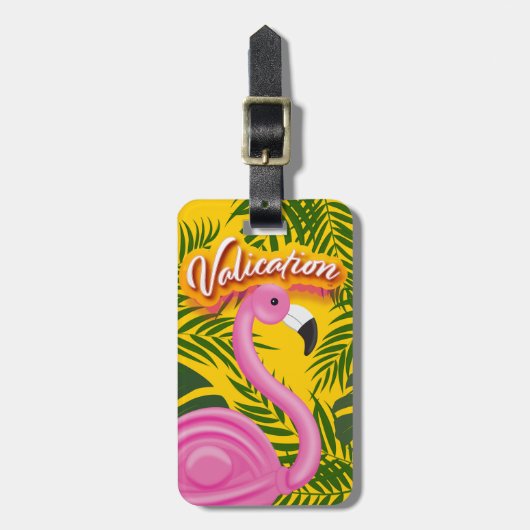 Étiquette À Bagage Vacances de validation Pinky (Devant Vertical)