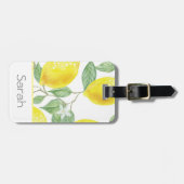 Étiquette À Bagage Vacances de voyage au citron vert (Devant horizontal)