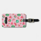Étiquette À Bagage Vacances d'été | Fruit de pastèque | Balise de bag (Devant horizontal)
