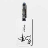 Étiquette À Bagage Vacances d'hiver Elf Gnome Thunder_Cove (Dos Vertical)