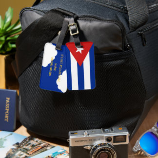 Étiquette À Bagage Vacances patriotiques drapeau de Cuba