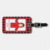 Étiquette À Bagage Vacances Température Froide Drôle La neige Dit Des (Devant horizontal)