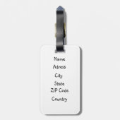 Étiquette À Bagage Vache à cercles mignons (Dos Vertical)