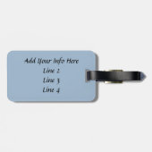 Étiquette À Bagage Vache écossaise des Highlands (Dos horizontal)