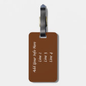 Étiquette À Bagage Vache écossaise des Highlands (Dos Vertical)