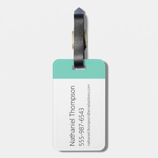 Étiquette À Bagage Vache et poulet à courir graphique (Dos Vertical)