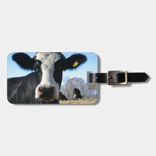 Étiquette À Bagage Vache folle (Devant horizontal)