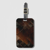 Étiquette À Bagage Vachette Brown rustique (Devant Vertical)