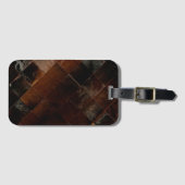 Étiquette À Bagage Vachette Brown rustique (Devant Horizontal)