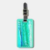 Étiquette À Bagage vague bleue/verte Thunder_Cove de Maui (Devant Vertical)