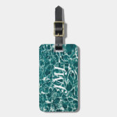 Étiquette À Bagage Vagues fraîches de piscine (Devant Vertical)