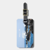 Étiquette À Bagage Vagues sur la côte de Maui (Devant Vertical)