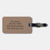 Étiquette À Bagage Vagues sur la plage Image tropicale (Dos horizontal)