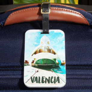 Étiquette À Bagage Valencia Espagne Palau de les Arts Reina Sofía