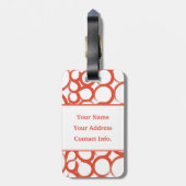 Étiquette À Bagage Valentine a peint XOXO (Dos Vertical)