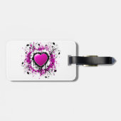 Étiquette À Bagage Valentine Purple Heart (Dos horizontal)