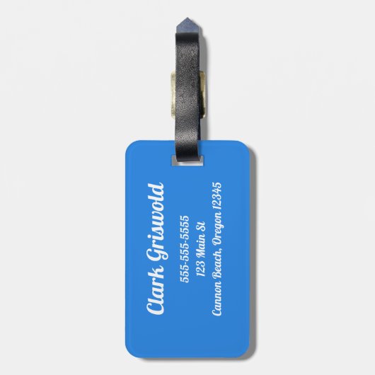 Étiquette À Bagage Vallée du Monument (Dos Vertical)