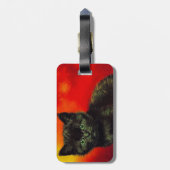 Étiquette À Bagage Van Gogh Black Kitten (Dos Vertical)