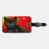 Étiquette À Bagage Van Gogh Black Kitten (Dos horizontal)