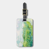 Étiquette À Bagage Van Gogh Green Blé Fields Auvers. Impressionnisme (Devant Vertical)