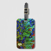 Étiquette À Bagage Van Gogh - Les Iris, peinture florale, (Devant Vertical)