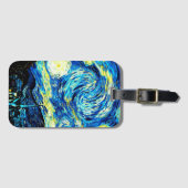 Étiquette À Bagage Van Gogh - Nuit étoilée, (Devant Horizontal)
