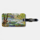Étiquette À Bagage Van Gogh Pêche au printemps, Pont de Clichy (Dos horizontal)
