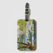 Étiquette À Bagage Van Gogh Pêche au printemps, Pont de Clichy (Devant Vertical)