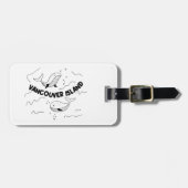 Étiquette À Bagage Vancouver Island Canada Whales (Devant horizontal)