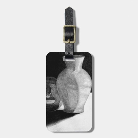 Étiquette À Bagage Vase avec sphère (Devant Vertical)