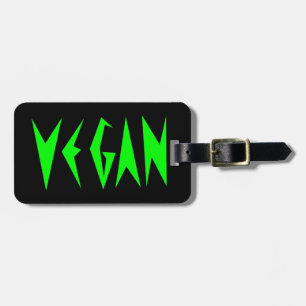 ÉTIQUETTE À BAGAGE VEGAN