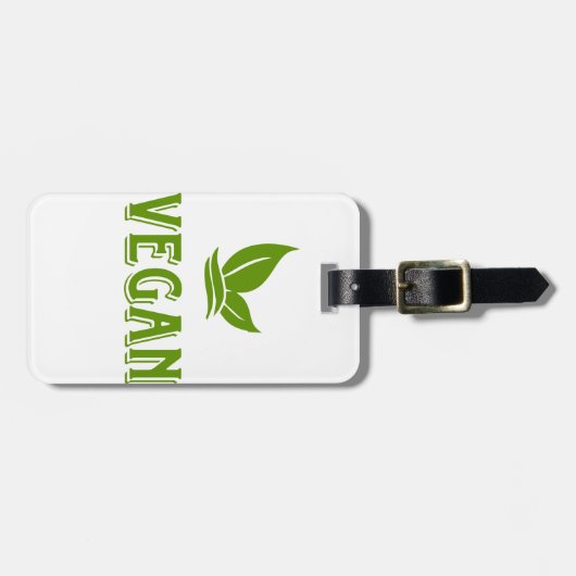 Étiquette À Bagage Vegan (Devant horizontal)