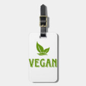 Étiquette À Bagage Vegan (Devant Vertical)