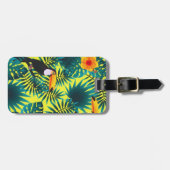 Étiquette À Bagage Végétation d'été Foliage de la Jungle tropicale To (Devant horizontal)