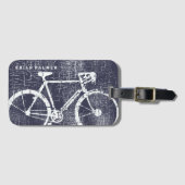 Étiquette À Bagage Vélo / Cyclisme, Vélo inspiré (Devant Horizontal)