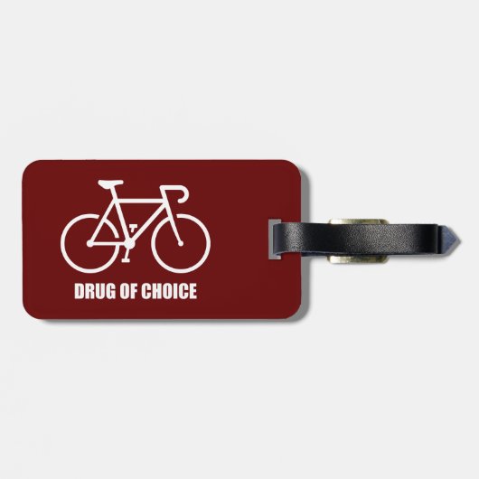 Étiquette À Bagage Vélo, Drogue De Choix (Dos horizontal)