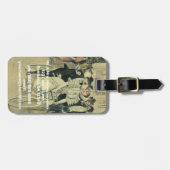 Étiquette À Bagage Vélo neuf mariée et mariée Mariage victorienne (Devant horizontal)