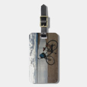 Étiquette À Bagage Vélo sur la plage (Devant Vertical)