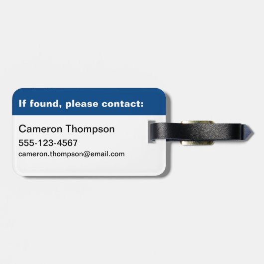 Étiquette À Bagage Vélo T-Rex Roar (Dos horizontal)