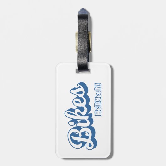 Étiquette À Bagage Vélos Enfer Oui ! (Dos Vertical)