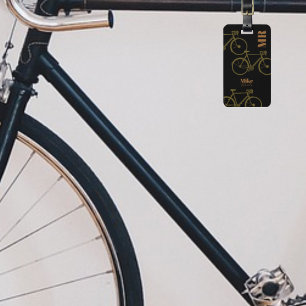Étiquette À Bagage Vélos . Voyage cycliste