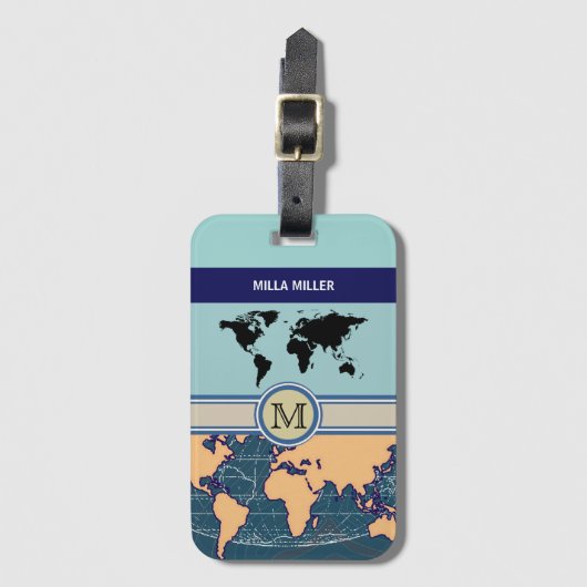 Étiquette À Bagage venez voir le monde (Devant Vertical)