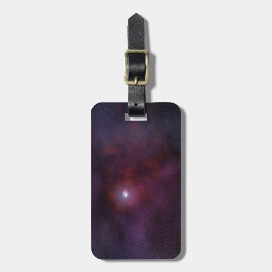 Étiquette À Bagage Vent Pulsar D'Une Étoile Neutron. (Devant Vertical)