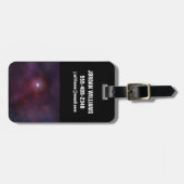 Étiquette À Bagage Vent Pulsar D'Une Étoile Neutron. (Devant horizontal)