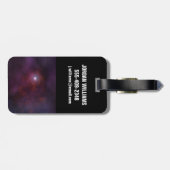 Étiquette À Bagage Vent Pulsar D'Une Étoile Neutron. (Dos horizontal)