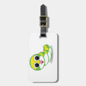 Étiquette À Bagage ver lumineux de chenille (Devant Vertical)